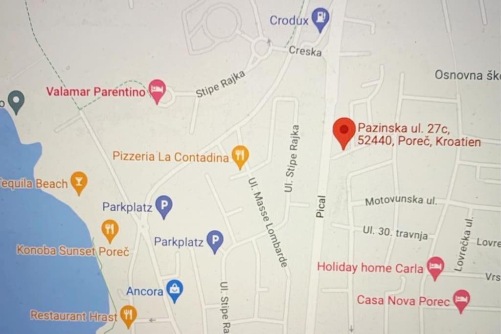 Porec, Tolle 3 Zi-Whg, Sehr Zentral, Top Zustand! Mit Internet Und W-Lan! Exteriör bild